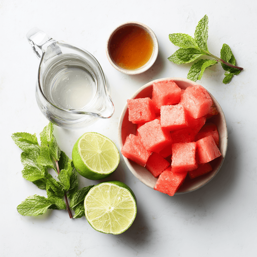 Agua Fresca Recipe: Authentic, Refreshing, and Easy to Make 2 Ingredients for homemade agua fresca including watermelon, lime, agave, and water