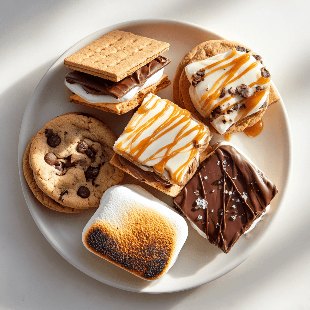 Creative air fryer s’mores variations with peanut butter, cookies, and caramel
