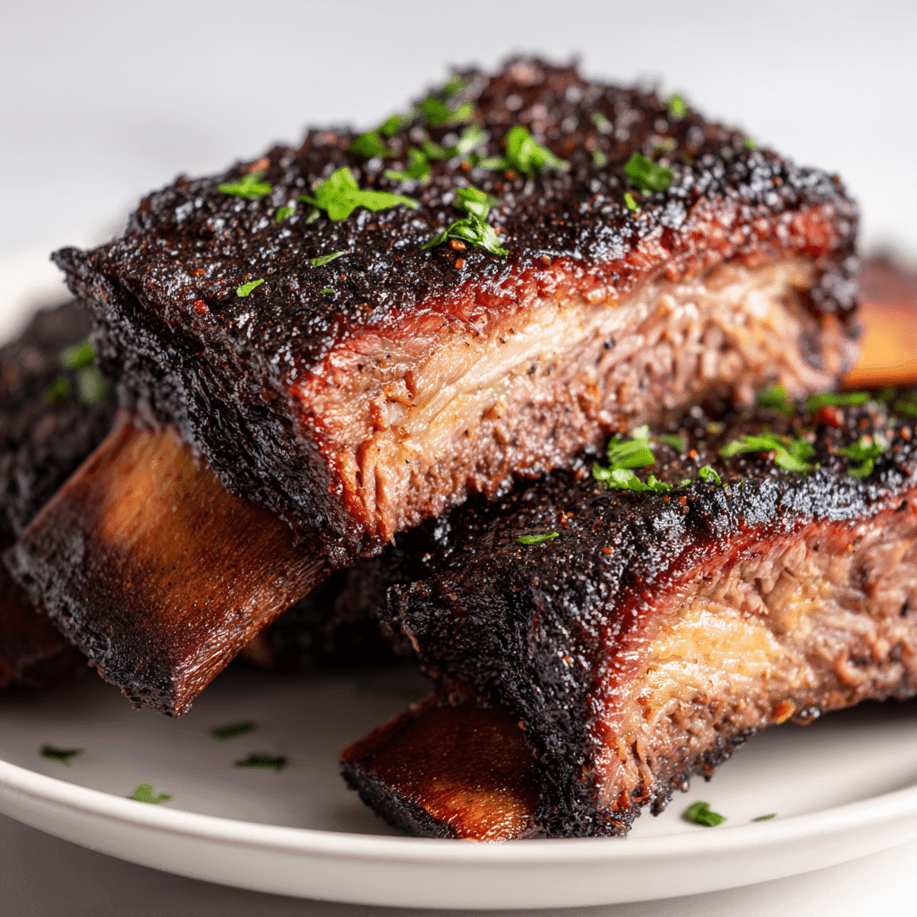 Smoked Short Ribs: Tender, Juicy, and Packed with Texas BBQ Flavor 5 Smoked short ribs with BBQ bark