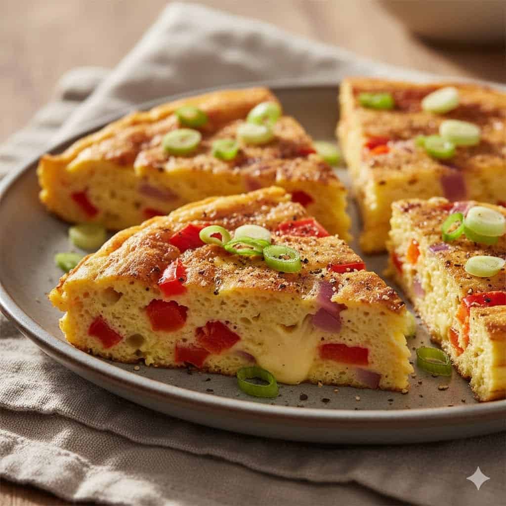 Air Fryer Frittata: Your Quick & Easy Breakfast Solution 2 Crispy golden air fryer sliced potatoes with parsley in a black bowl.