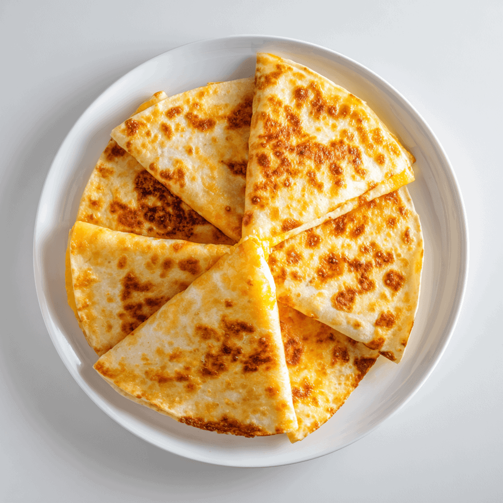 Cheesy Antojitos displayed on a white plate with golden baked cheese.