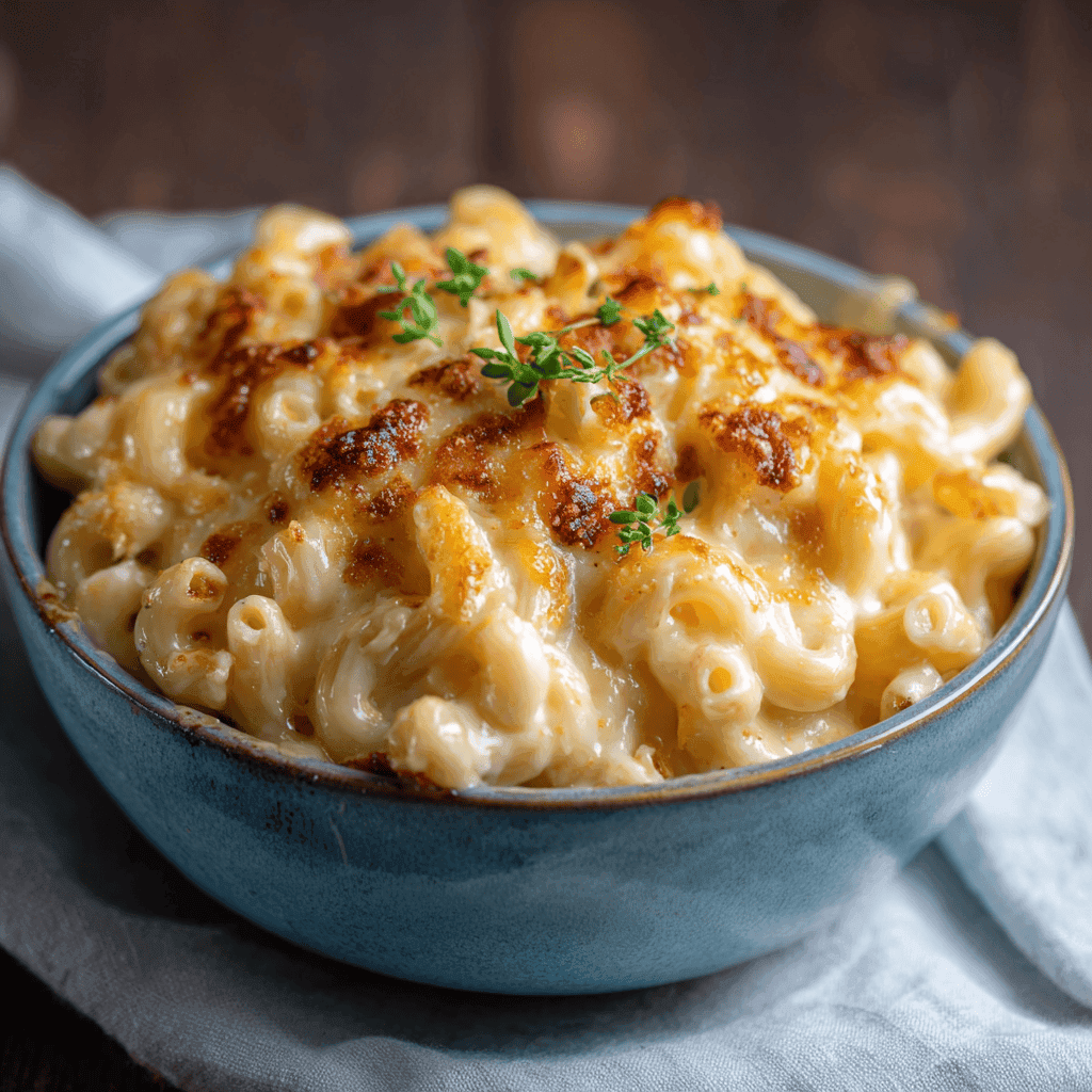 Dolly Parton's 5-Ingredient Casserole: The Ultimate Easy Chicken Dinner 1 Portion of Dolly Parton’s Casserole served in a bowl showing creamy macaroni with a golden cheesy finish.