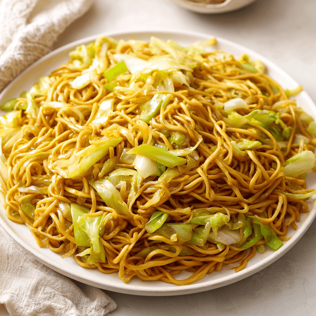 Best Copycat Panda Express Chow Mein 2 Plate of Panda Express Chow Mein with noodles, celery, and cabbage in clear, sharp focus.
