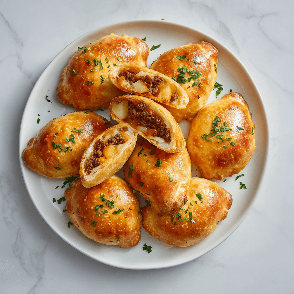 Air Fryer Taco Bombs: Crispy, Cheesy Perfection in Minutes 1 Beautifully plated air fryer taco bombs arranged neatly on a clean white ceramic plate