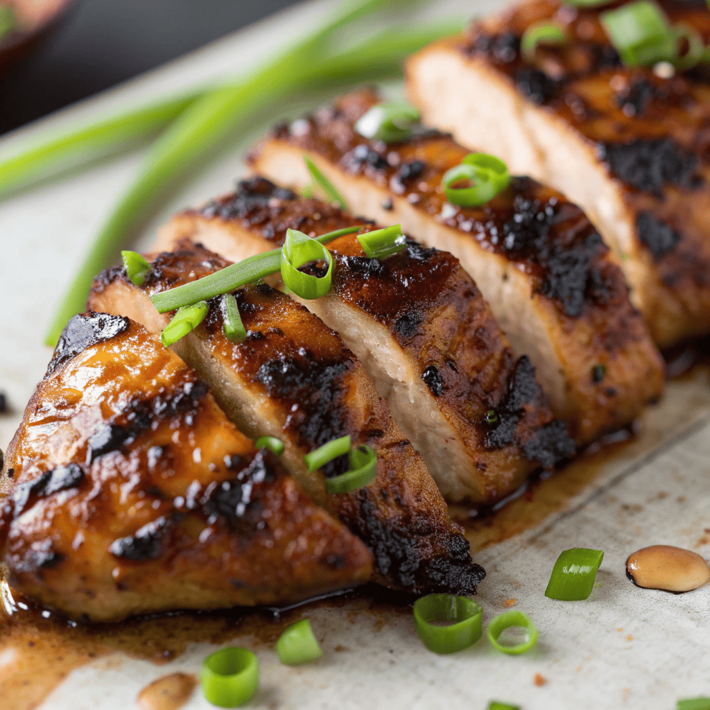 Macro close-up of caramelized Vietnamese lemongrass chicken with glossy glaze and charred edges.