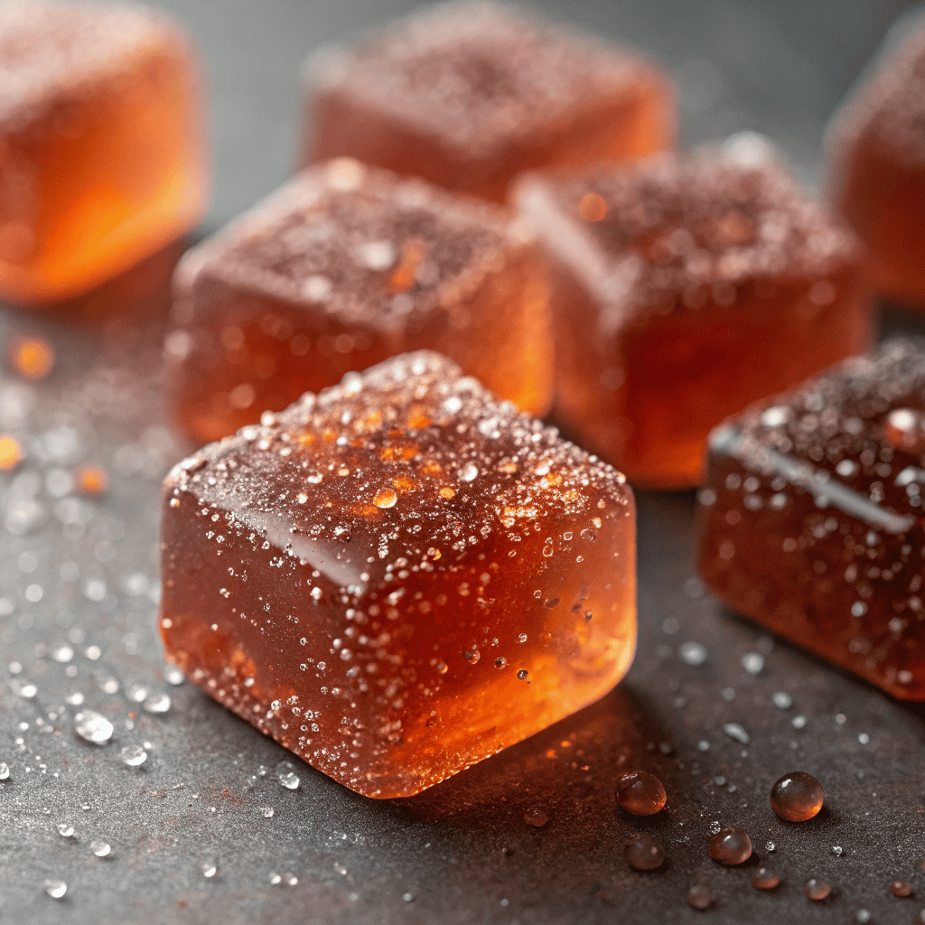 Fire-Kissed Cinnamon Glass Candy – Spicy, Sweet & Stunning 3 Close-up of cinnamon glass candy showing crystallized sugar texture and translucent amber interior