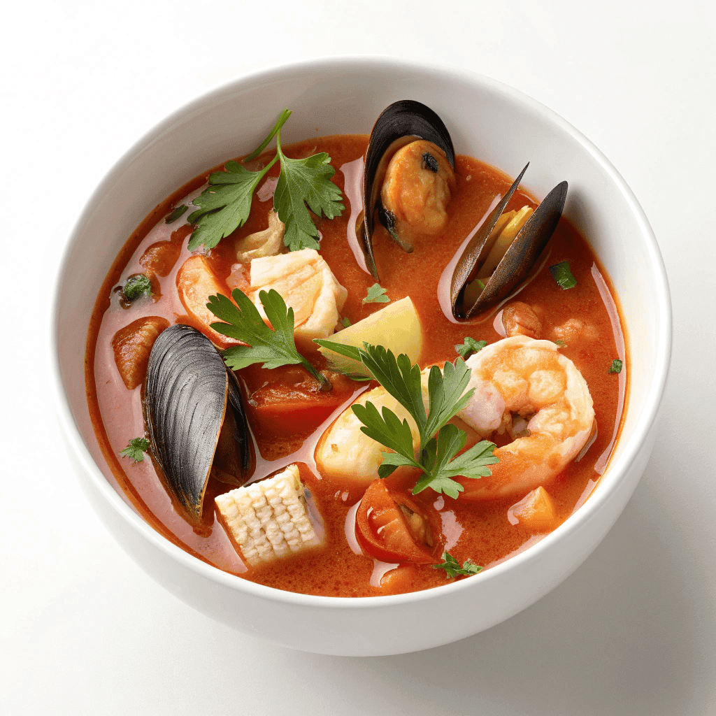Easy Shipwreck Stew – Coastal Comfort in a Bowl 1 Seafood shipwreck stew served in a bowl with shrimp, mussels, and tomato broth.