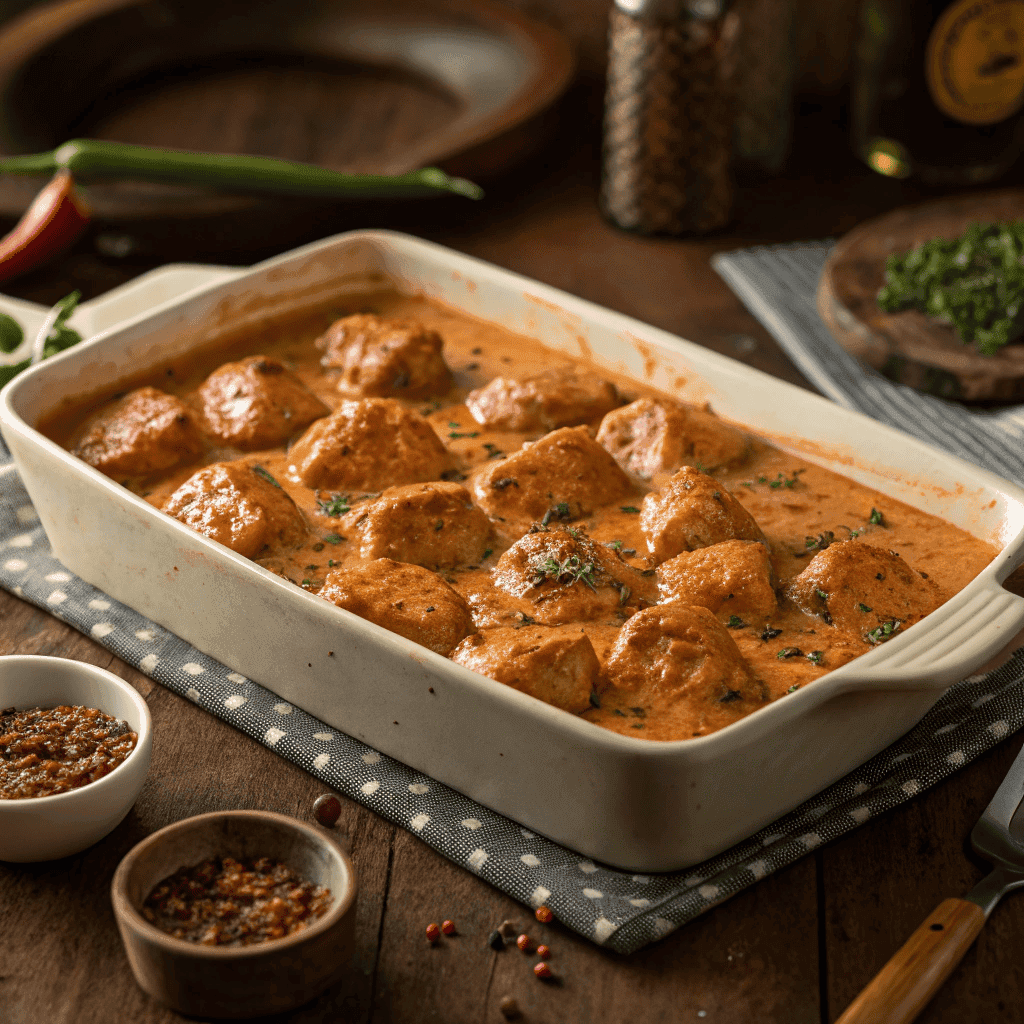 Juicy Cowboy Butter Chicken Bites Packed with Bold Flavor 1 Golden cowboy butter chicken bites with buttery glaze served on a white plate